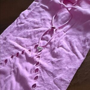 POSTER GIRL Pink Mini Dress with Cutout Detail